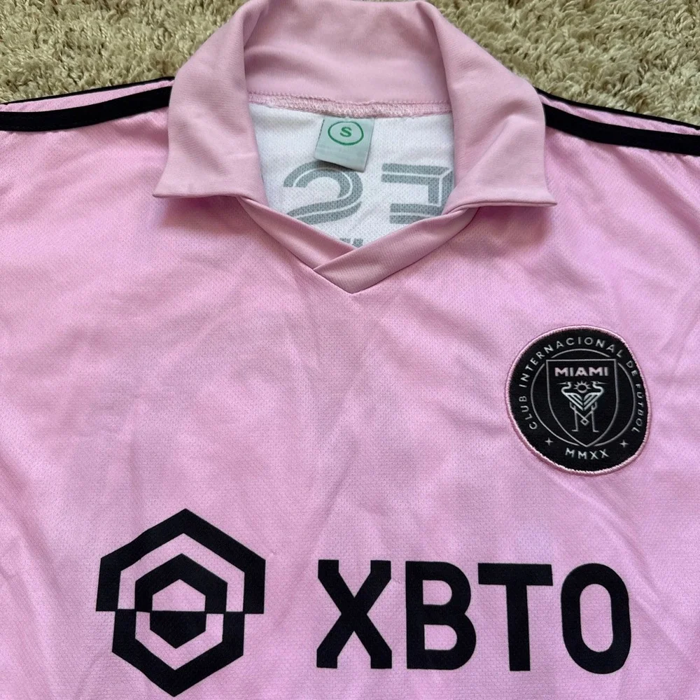 Inter Miami CF Messi 10 Soccer Jersey Pink MLS Short Sleeve Shirt Size S